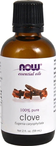 Óleo Essencial de Cravo NOW Foods 59ml (2 fl oz) Puro e Natural para Bem-Estar