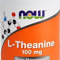 NOW Foods L-Theanine 100mg - 90 Cápsulas Vegetarianas: Promova Calma e Clareza Mental