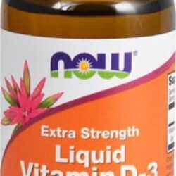 NOW Foods Vitamina D3 Líquida Extra Forte - 29.5 ml (1000 UI)