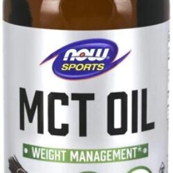NOW Foods Óleo MCT Sabor Baunilha e Avelã 473ml (16 fl oz) - Energia e Foco