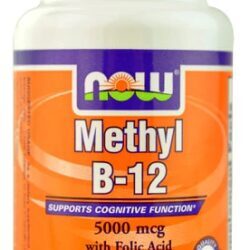 NOW Foods Metil B12 5000 mcg - 120 Pastilhas: Energia e Vitalidade para Você