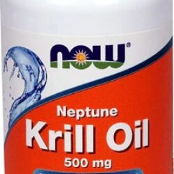 NOW Foods Óleo de Krill Neptune 500mg - 60 Cápsulas Softgel para Saúde Cardiovascular
