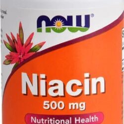 NOW Foods Niacina Liberação Sustentada 500mg - 100 Comprimidos: Saúde Cardiovascular e Bem-Estar