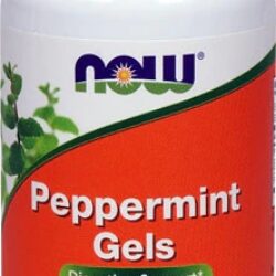 NOW Foods Peppermint Gels - 90 Cápsulas Gelatinosas para Bem-Estar Digestivo