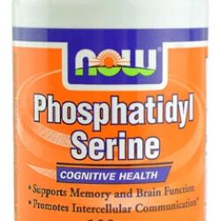 NOW Foods Fosfatidilserina 100mg - 60 Cápsulas Vegetais - Suporte Cognitivo
