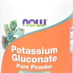 NOW Foods Gluconato de Potássio Puro em Pó - 454g | Suplemento Essencial para Saúde