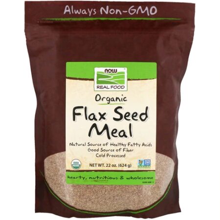 NOW Foods Real Food Organic Flax Seed Meal -- 22 oz