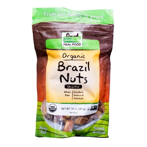 Castanha do Pará Orgânica NOW Foods Real Food Crua Sem Sal - 283g