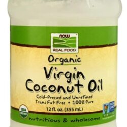 Óleo de Coco Virgem Orgânico NOW Foods Real Food - 591ml | Pureza e Bem-Estar
