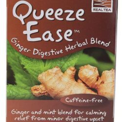 Chá Digestivo NOW Foods Queeze Ease Gengibre - 24 Sachês para Bem-Estar Intestinal