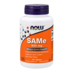 NOW Foods SAMe 400mg - 60 Comprimidos: Suporte Essencial para o Bem-Estar Mental e Articular