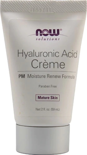 NOW Foods Creme Hidratante com Ácido Hialurônico - 59ml para Pele Radiante