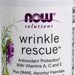 NOW Foods Solutions Wrinkle Rescue™ - 60 Cápsulas Vegetais - Combate Rugas e Melhora a Pele