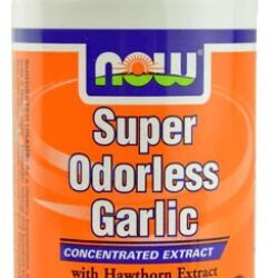 NOW Foods Super Odorless Garlic - Alho Concentrado 90 Cápsulas - Saúde Cardiovascular e Bem-Estar