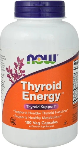 NOW Foods Thyroid Energy™ - 180 Cápsulas Veganas para Suporte da Tireoide