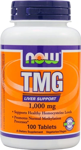 NOW Foods TMG 1000mg - 100 Tabletes: Potencialize sua Saúde com Betaina Anidra