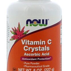 NOW Foods Vitamina C em Cristais - 227g (8 oz) - Alta Potência para Imunidade e Bem-Estar