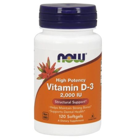 NOW Foods Vitamin D-3 -- 2000 IU - 120 Softgels