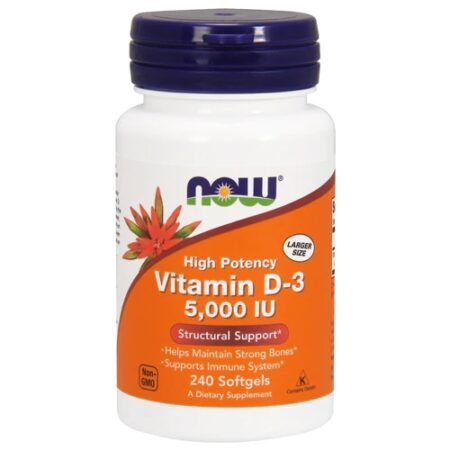 NOW Foods Vitamin D-3 -- 5000 IU - 240 Softgels