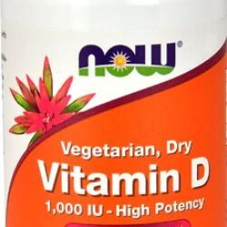 NOW Foods Vitamina D Vegetariana 1000 UI - 120 Cápsulas Veganas