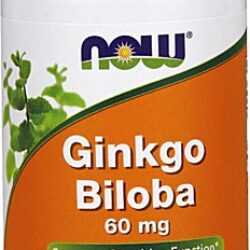 NOW Ginkgo Biloba 60mg - 60 Cápsulas Vegetais: Potencialize Sua Memória e Circulação
