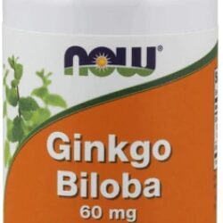 NOW Ginkgo Biloba 60mg - 120 Cápsulas Vegetais: Potencialize Sua Mente e Bem-Estar