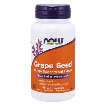 NOW Grape Seed -- 60 mg - 90 Veg Capsules