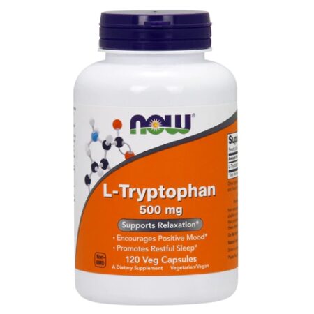 NOW L-Tryptophan -- 500 mg - 120 Vegetarian Capsules