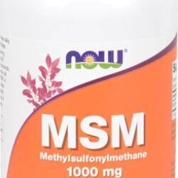 NOW MSM Metilsulfonilmetano - 1000mg - 240 Cápsulas para Saúde Articular e Bem-Estar
