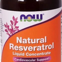 NOW Natural Resveratrol Concentrado Líquido 473ml - Suporte Cardiovascular Premium