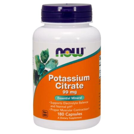 NOW Potassium Citrate -- 99 mg - 180 Capsules