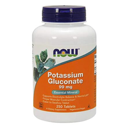 NOW Potassium Gluconate -- 99 mg - 250 Tablets