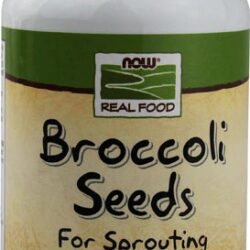 Sementes de Brócolis NOW Real Food para Brotos - 113g: Nutrição Pura da Natureza