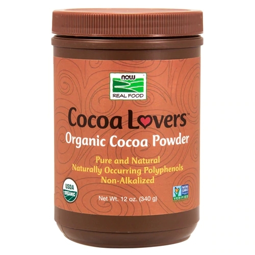 Cacau em Pó Orgânico NOW Real Foods - 340g: Puro Sabor e Bem-Estar