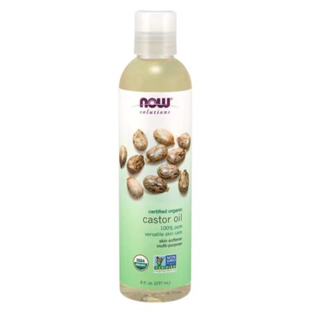 NOW Solutions Organic Castor Oil -- 8 fl oz