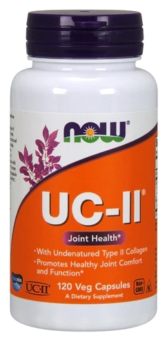 NOW UC-II® Colágeno Tipo II para Saúde das Articulações - 120 Cápsulas Veganas