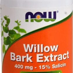 NOW Willow Bark Extract 400 mg - 100 Cápsulas: Alívio Natural para o Bem-Estar