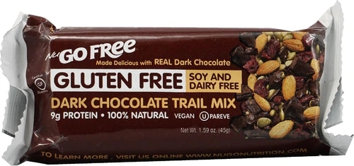 NuGo Nutrition NuGo Free Bar Dark Chocolate Trail Mix - 12 Barras (Aprox. 567g)