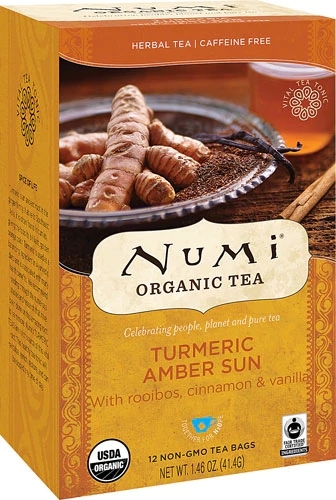 Chá Orgânico Numi Turmeric Amber Sun - 12 Saquinhos (27g)