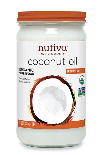 Óleo de Coco Orgânico Refinado Nutiva - 680ml (23 fl oz) - Pureza e Versatilidade para sua Saúde