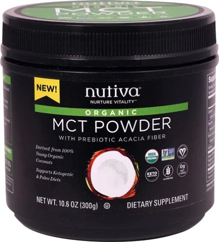 Nutiva Organic MCT Powder -- 10.6 oz