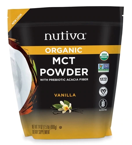 Nutiva MCT Powder Orgânico Baunilha - 408g