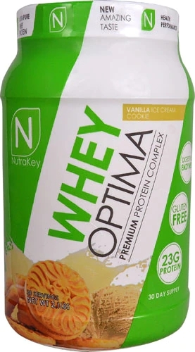 NutraKey Whey Optima Baunilha Ice Cream Cookie - 953g | Proteína de Alta Qualidade para Ganho Muscular