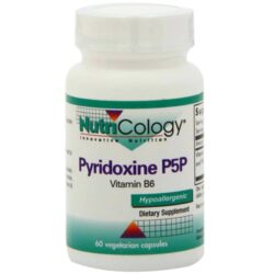 NutriCology Pyridoxine P5P Vitamina B6 - 60 Cápsulas Vegetarianas | Alta Potência