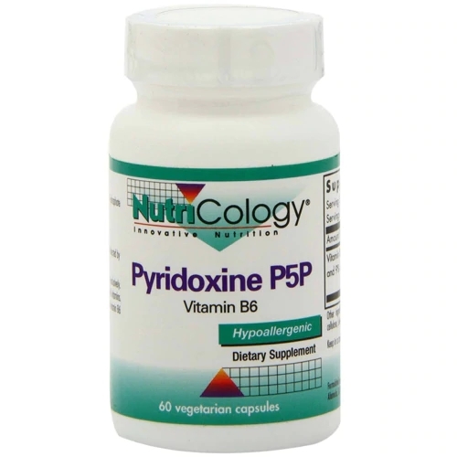 NutriCology Pyridoxine P5P Vitamina B6 - 60 Cápsulas Vegetarianas | Alta Potência