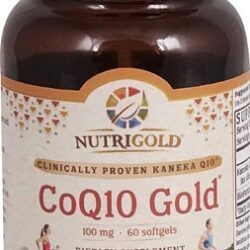 NutriGold CoQ10 Gold® 100mg - 60 Cápsulas Gelatinosas: Energia e Saúde para Você