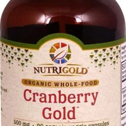NutriGold Cranberry Gold™ 500 mg - 90 Cápsulas Vegetais Orgânicas