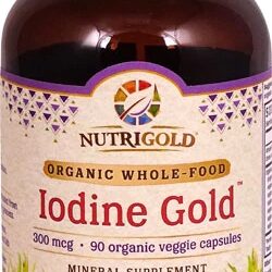 NutriGold Iodo Gold™ 300mcg - 90 Cápsulas Vegetais Orgânicas | Suporte à Tireoide
