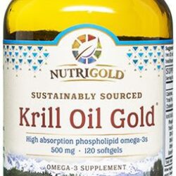 NutriGold Krill Oil Gold™ 500 mg - 120 Cápsulas Softgel | Óleo de Krill Puro