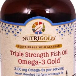 NutriGold Triple Strength Óleo de Peixe Ômega-3 Gold® - 2100mg - 60 Cápsulas Gelatinosas